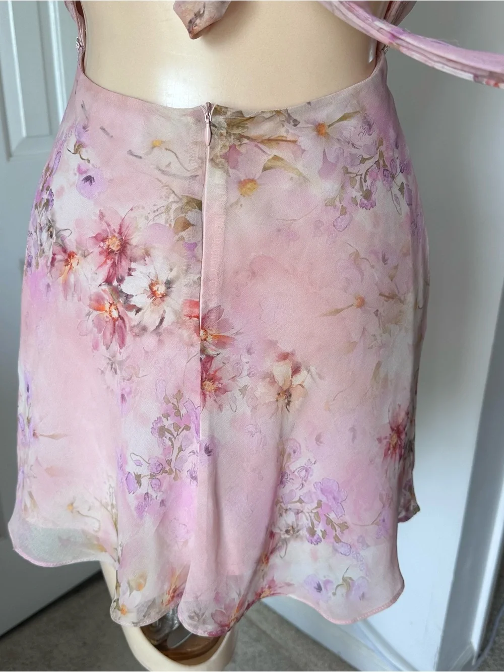 Lulu’s Keira Floral Tie Back Lingerie Slip